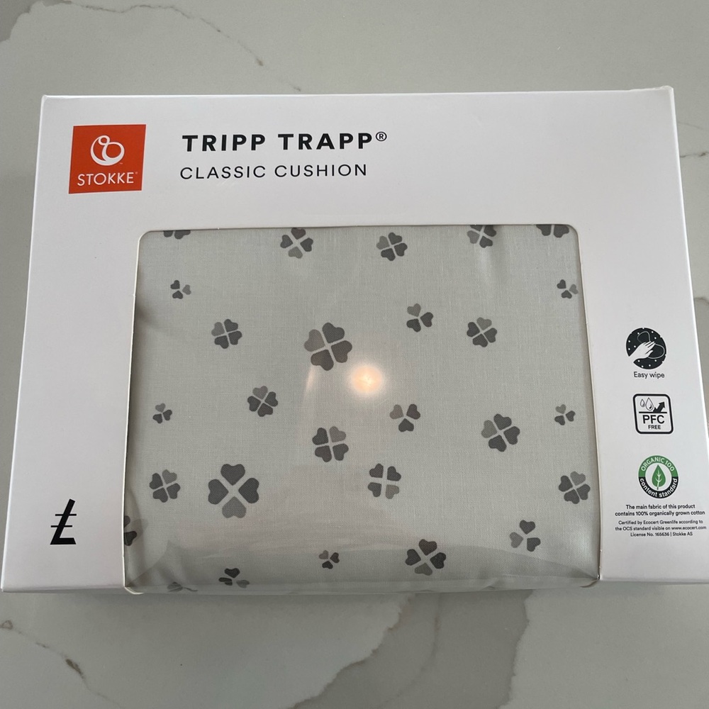 Tripp Trapp Never Used or Opened Classic Cushion in Lucky Grey
